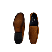 Aquiles - Mocasín gamuza miel